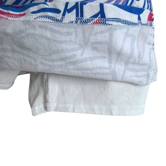 TALBOTS Skort Sailboats Skirt Medium Petite Blue White Preppy Golf Beach Pull On - Picture 7 of 8